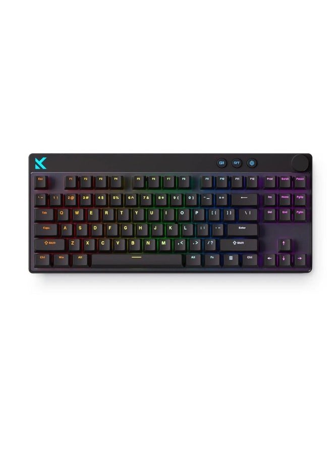 MCHOSE Mix 87 Hall Effect Magnetic Switch Wired Gaming Keyboard, Mount Tai GT Switch, Hot-Swappable, 8kHz Polling, 0.08ms Response, PBT Keycaps, RGB, Black | MC-Mix87-9 - Image 2